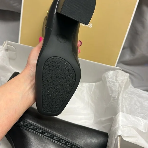 Michael Kors Black Heeled Boots - Picture 4 of 7